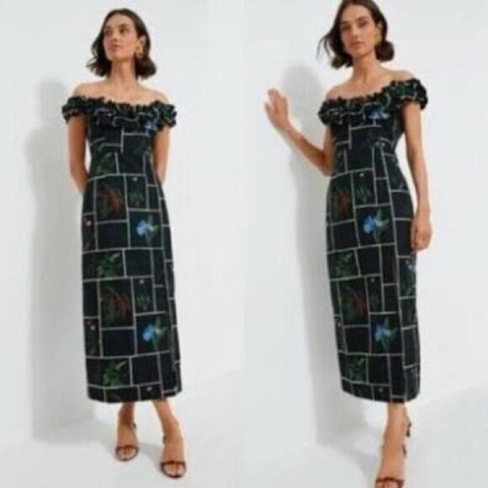 Black Fresher Buds Suze Dress